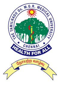 The Tamil Nadu Dr. M.G.R. Medical University, Chennai, Tamil Nadu. Logo